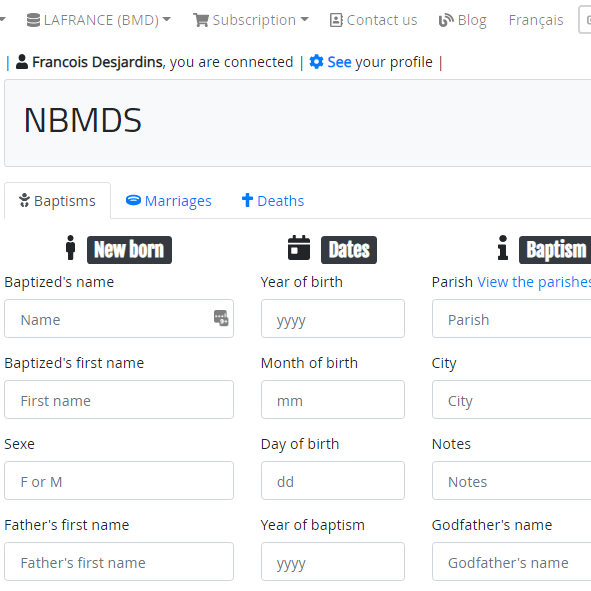 NBMDS search engine