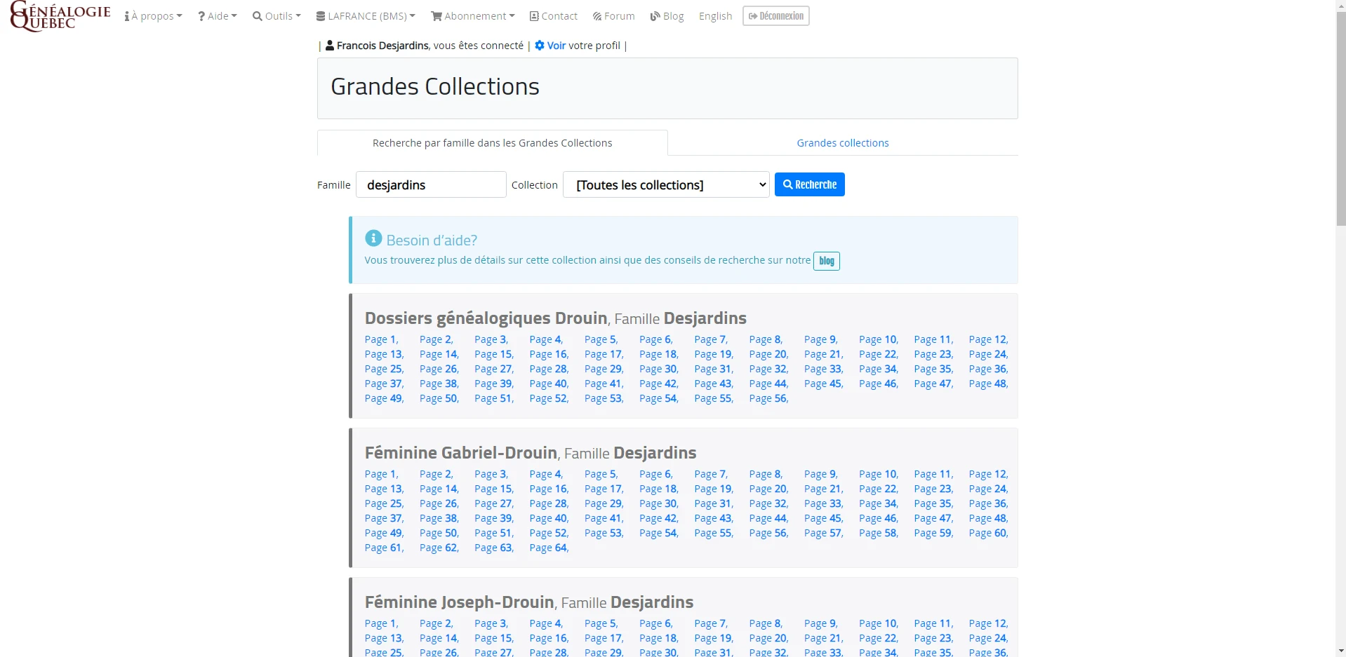 Résultats de recherche dans les Grandes Collections Drouin