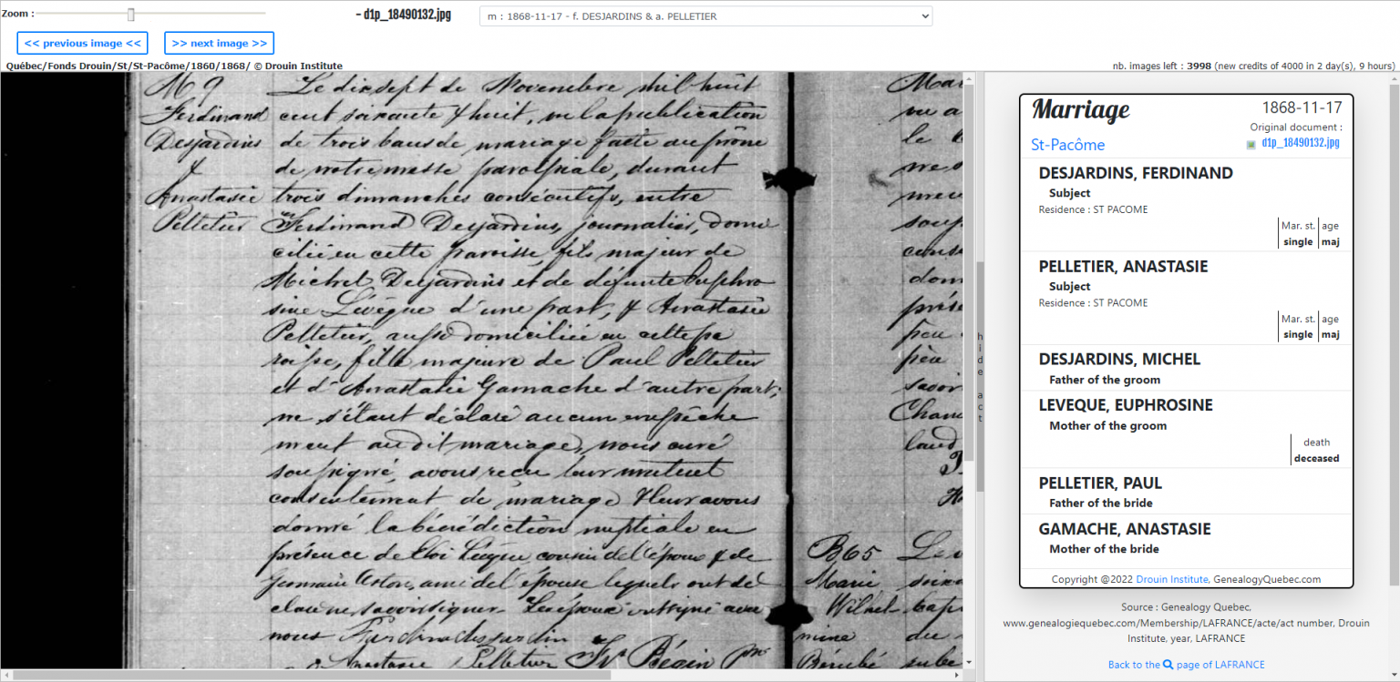 Drouin Collection rescanning on Genealogy Quebec